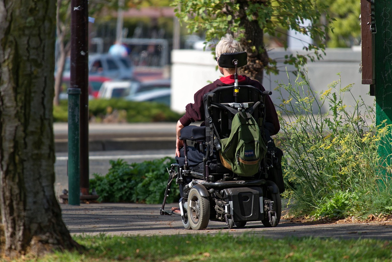 motorized wheelchair, wheelchair, elderly